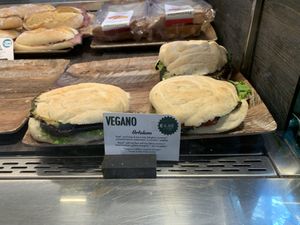 Vegan sandwich at Mokā Cafe in Genoa