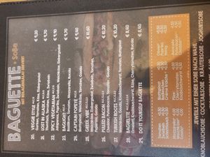 Maybe a do it yourself Baguette with a few veggies at Baguelette in Mannheim