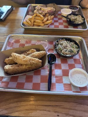 Vegan tenders   at Happy Chicks in Austin