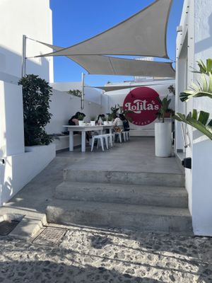   at Lolita's Gelato in Oia