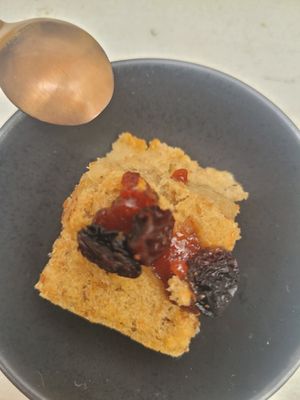 fruit bread at AMA in Medellin