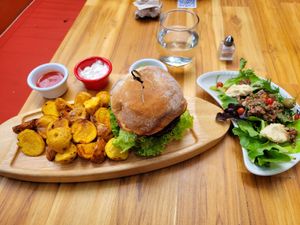 Best Vegan Burger I've ever had at AMA in Medellin