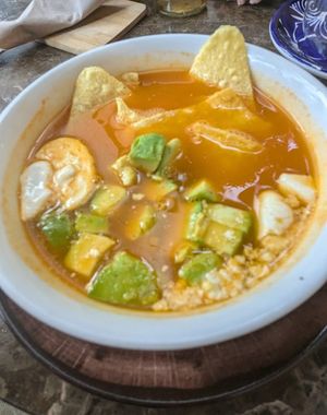 Part of the Mexican dish at AMA in Medellin