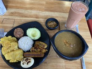 Bandeja Paisa  at AMA in Medellin