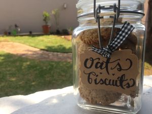Oat biscuits at Love and Karma in Midrand