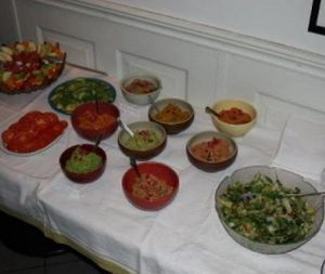 Variation of food at Cafe Hangmattan in Gothenburg