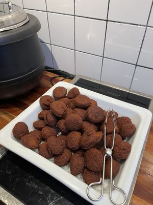 Falafel (fried though 😢)  at Cafe Hangmattan in Gothenburg