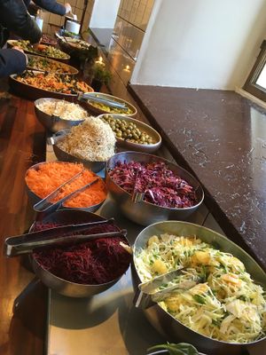 Lunch buffet  at Cafe Hangmattan in Gothenburg