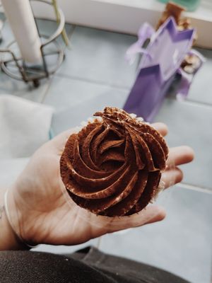 Tiramisu cupcake  at Wildflour Vegan Bakery and Juice Bar in Pawtucket