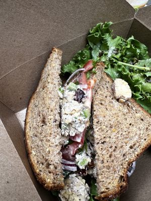 Chicken-salad sandwich (tempeh)  at Wildflour Vegan Bakery and Juice Bar in Pawtucket