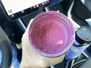 Beetroot Latte to-go  at Wildflour Vegan Bakery and Juice Bar in Pawtucket
