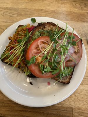 Toast’s  at Wildflour Vegan Bakery and Juice Bar in Pawtucket