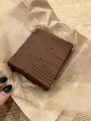 Chocolate brownie !  at Wildflour Vegan Bakery and Juice Bar in Pawtucket