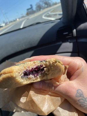 Blueberry pancake whoopie pie 😍  at Wildflour Vegan Bakery and Juice Bar in Pawtucket