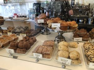 Ohhh the selection!❤️  at Wildflour Vegan Bakery and Juice Bar in Pawtucket