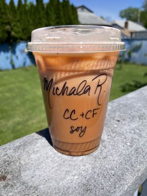 Carrot cake latte   at Wildflour Vegan Bakery and Juice Bar in Pawtucket