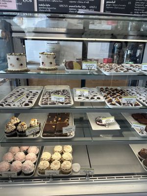Cases  at Wildflour Vegan Bakery and Juice Bar in Pawtucket