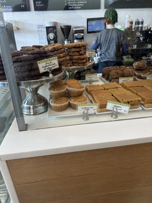 Cases  at Wildflour Vegan Bakery and Juice Bar in Pawtucket