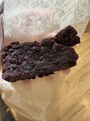 Chocolate  loaf  at Wildflour Vegan Bakery and Juice Bar in Pawtucket