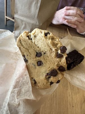 Chocolate chip cookie  at Wildflour Vegan Bakery and Juice Bar in Pawtucket