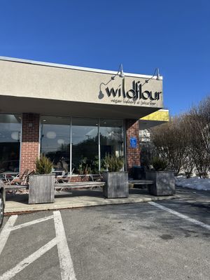 Outside  at Wildflour Vegan Bakery and Juice Bar in Pawtucket