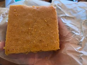 Gluten-free vegan cornbread at Wildflour Vegan Bakery and Juice Bar in Pawtucket