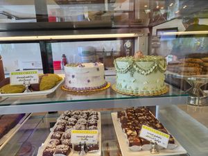 Vegan cakes and fudge at Wildflour Vegan Bakery and Juice Bar in Pawtucket
