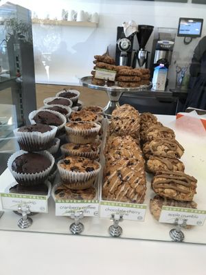 GF bakery items at Wildflour Vegan Bakery and Juice Bar in Pawtucket