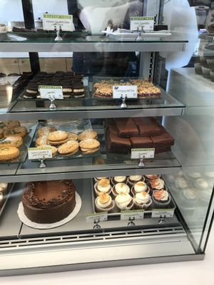 More bakery case at Wildflour Vegan Bakery and Juice Bar in Pawtucket