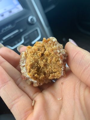 Limited edition pumpkin pecan munchkins !!! Must try while it’s here !! at Wildflour Vegan Bakery and Juice Bar in Pawtucket