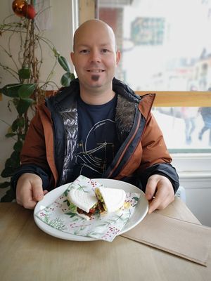 Crêpe salée BLT Bacommm at Om Plante in Magog