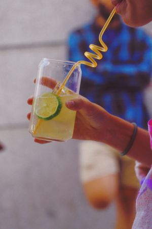 Fresh handmade lemonade and juices  at Yum Baaar in Segovia