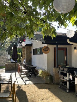 Outside patioo  at Hip Vegan in Ojai