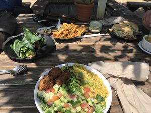 Lovely outdoor seating too! at Hip Vegan in Ojai