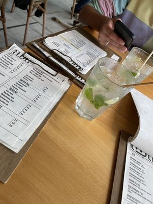 Vegan cocktails  at Strandpaviljoen Twaalf in Den Hoorn