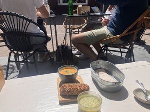 Matcha latte !  at Pura Vida Foodbar - West in West-terschelling