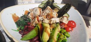 Tofu mit grünen Oliven at Restaurante & Cafe Del Sol in Mallorca