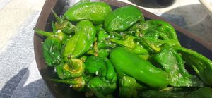 Typisch spanische Paprikas at Restaurante & Cafe Del Sol in Mallorca