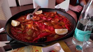Paella at Restaurante & Cafe Del Sol in Mallorca