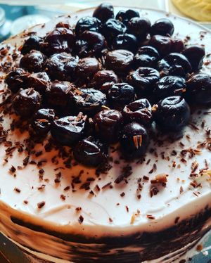 Gluten-free Blackforest Gateaux❤️ #Veganuary at The Bay Vegan Deli Coffee House in Sandown