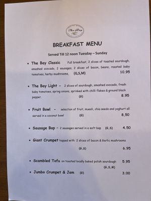 New Menu.   at The Bay Vegan Deli Coffee House in Sandown