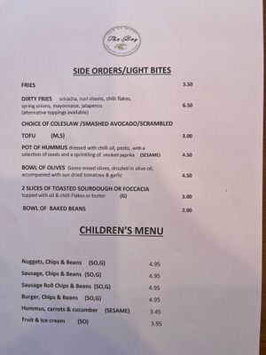 Light Bites & Children’s Menu  at The Bay Vegan Deli Coffee House in Sandown