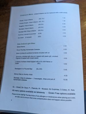 Sides at The Bay Vegan Deli Coffee House in Sandown