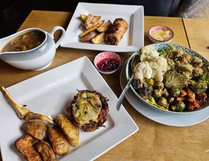 Sunday roast at The Bay Vegan Deli Coffee House in Sandown