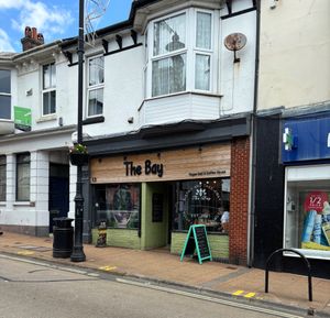25 May 2025
exterior street shot at The Bay Vegan Deli Coffee House in Sandown