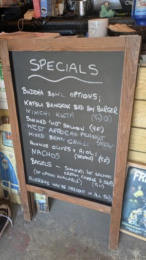 Lots of great choices at The Bay Vegan Deli Coffee House in Sandown