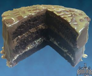 Chocolate Caramel Praline Cake at Boulder Baked in Boulder