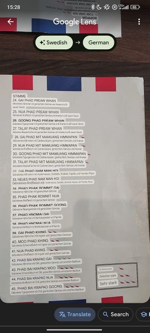   at Tick's Thaimat in Falkenberg