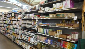 Our extensive health and wellness section awaits your visit. at Three Rivers Market in Knoxville
