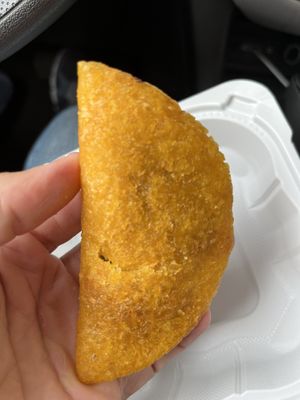Vegan Mushroom Empanada (crispy and delicious)   at L'AREPA in Elizabeth